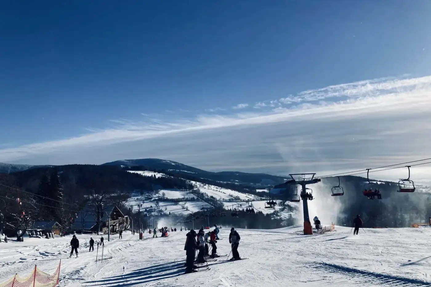 Lyžování v Krkonoších