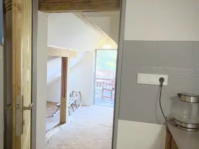 Výstup z apartmánu na terasu